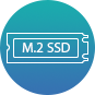 M.2 NVMe Gen 3 x4 SSD slots