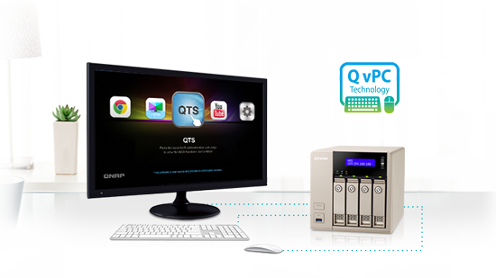 Use your TVS-463 as a PC with the exclusive QvPC Technology