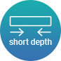 short depth icon