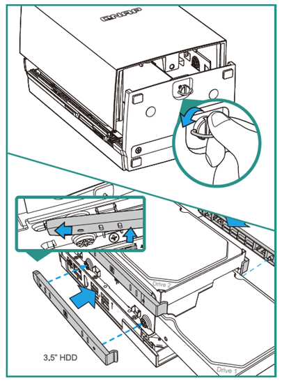 Light, compact, and tool-less design