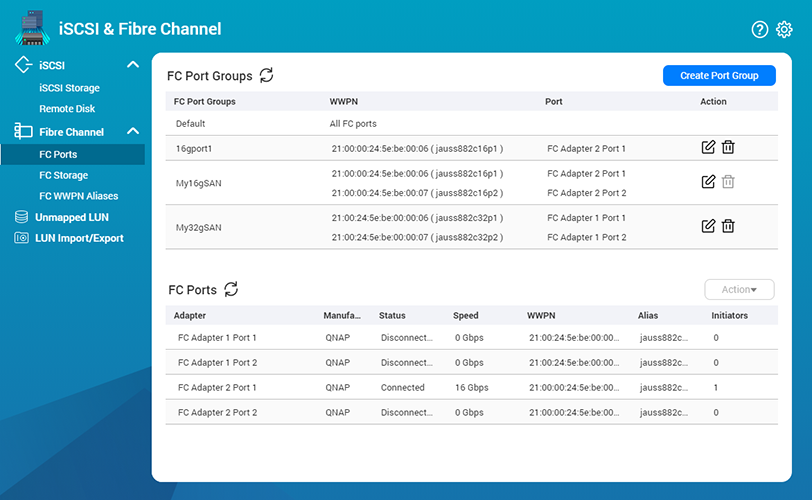 iSCSI & Fibre Channel