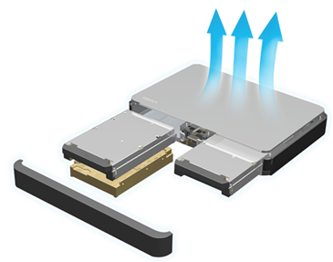 Fanless, revolutionary thermal design and power efficient