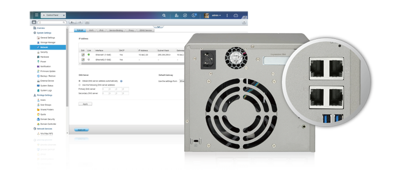 High Efficiency with quad LAN support