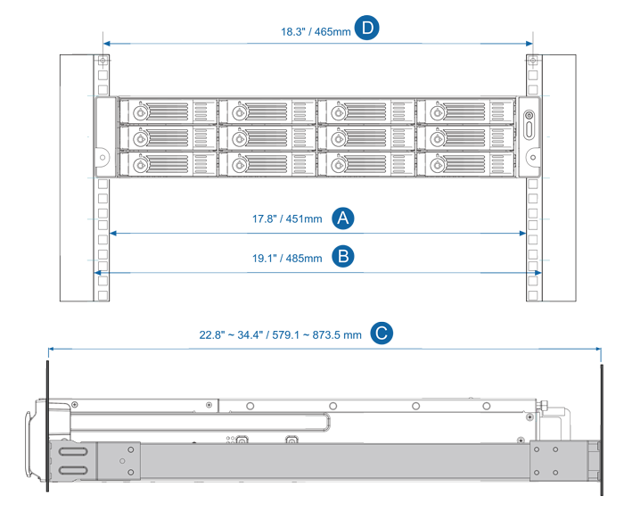 Rack size