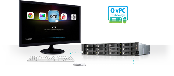 Use your TVS-1271U-RP with exclusive QvPC Technology
