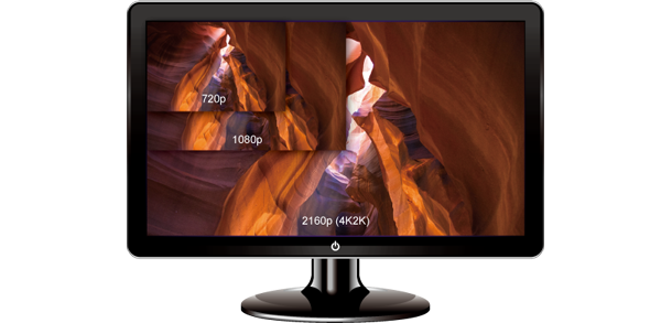 More screen to see: QvPC 4K Ultra HD display via HDMI