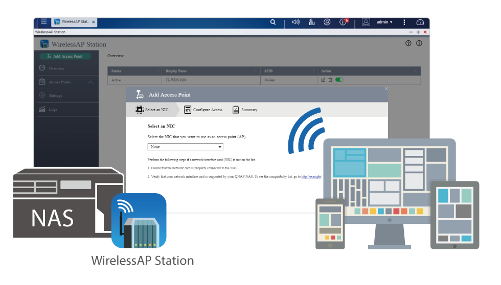 NAS as a Wireless AP