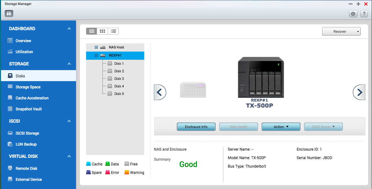 Powerful QTS Storage Manager