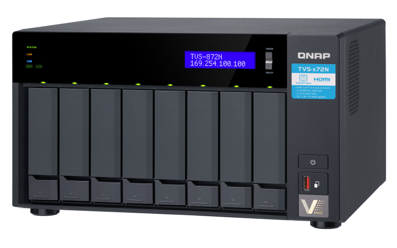 QNAP TVS-872N Top-Right