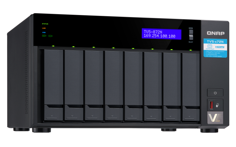 QNAP TVS-872N Left-Elevated