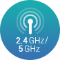 2.4GHZ-5GHz